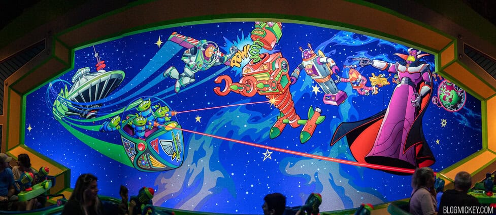 Updated Buzz Lightyear Space Ranger Spin Mural Features